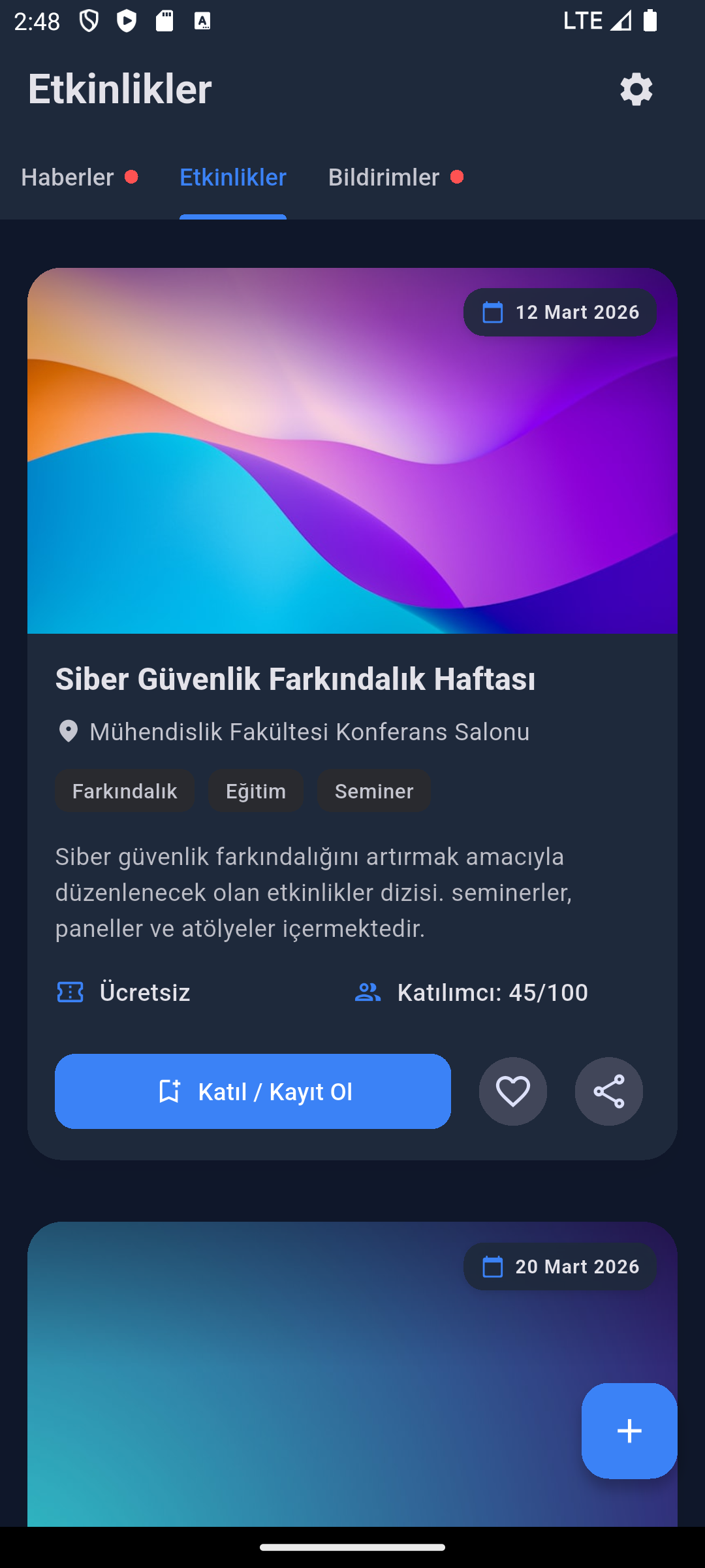 Akademiz Events Screenshot 1