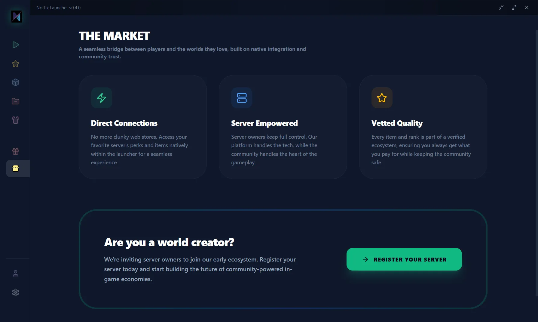 Nortix Market Interface Integration